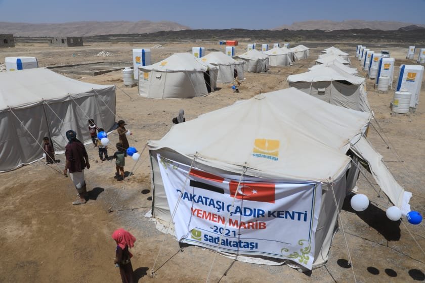 Tent City For Yemeni Refugees